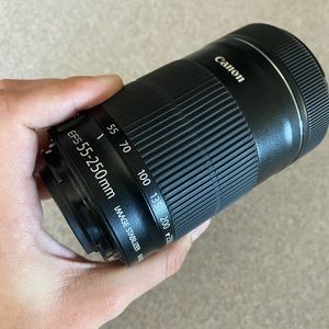Canon 55-250mm lens